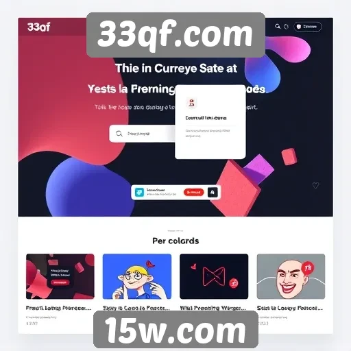Análise do design visual do site 33qf.com